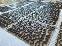 Panneaux de numéros de porte d'hôtel en aluminium peint en gros |   Fabricant de plaques de porte d'hôtel sur mesure de précision
