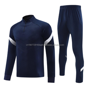 Jersey Training Suit Set Men Half-Zip Sweatshirt Men Women Adult Sports Team Uniform Long Sleeve Football Jersey Team Wear - Product Image 4