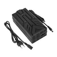 Chargeur DC ULIP 42V 54.6V 2A avec prise EU, adaptateur de batterie au lithium pour trottinette électrique, vélo d'équilibre avec ventilateur, entrée 100-240V