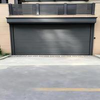Porte de garage à enroulement électrique en aluminium de qualité supérieure, fournie directement par l'usine, pour garage et entrepôt, taille personnalisée