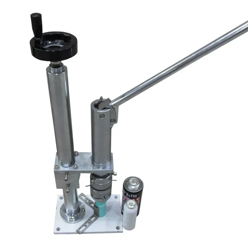 Machine de scellage manuelle de boîtes en aérosol Offre Spéciale, machine de sertissage de valve de 20 mm