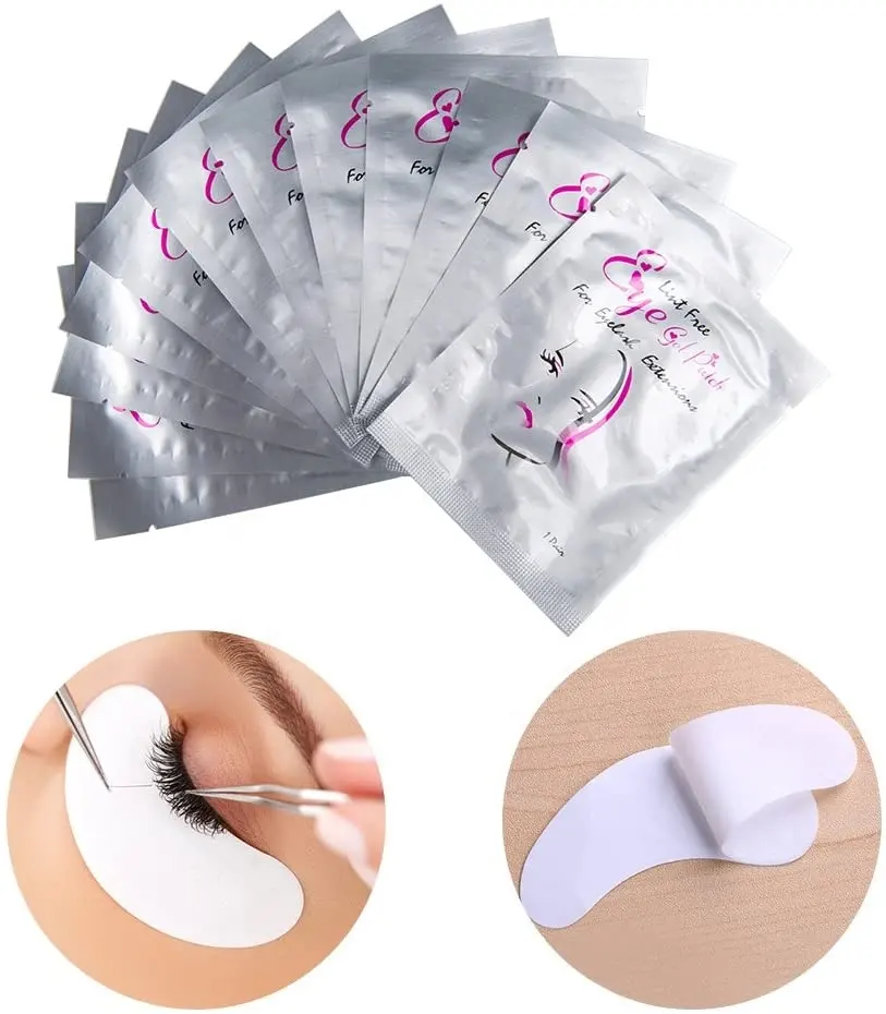 OEM 100% натуральный гидрогелевый патч для глаз, удобные и прохладные гелевые подушечки для наращивания ресниц