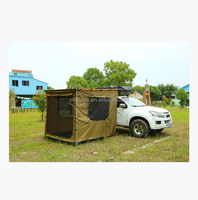 Tenda Samping Mobil untuk Berkemah dengan Tiang Aluminium, Tenda Ganda, Kain Oxford, Tahan Air untuk Semua Musim