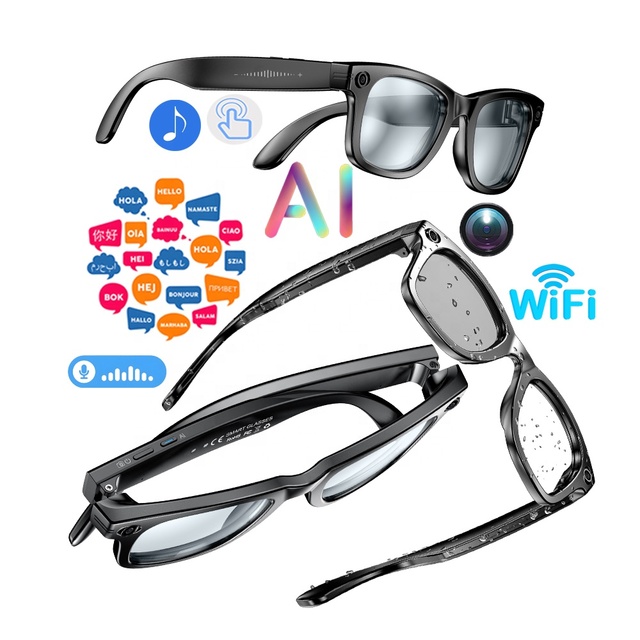 OEM Smartglass Sun Glasses Unisex Woman Men Luxury Fashion Sport Cycling Photochromic Polarized AI Smart Glasses Sunglasses