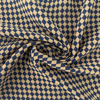 Matériau métallique en gros 100% polyester 75D impression en mousseline de soie avec finition douce et bonne chute
