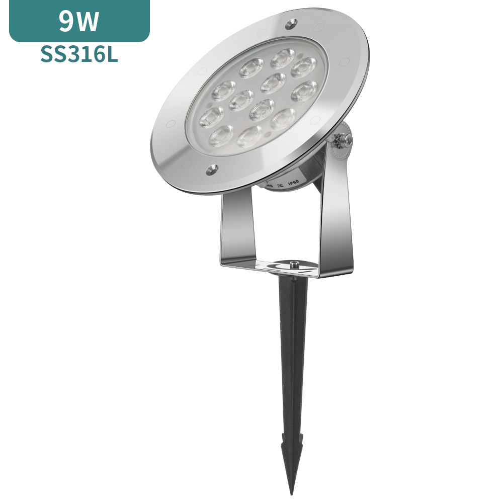 9W In-Ground Torch Meadow Ground Outdoor Led Spike Light