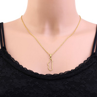 Collier tendance en acier inoxydable avec pendentif drapeau et carte, hypoallergénique, inaltérable et étanche, pour femmes et hommes
