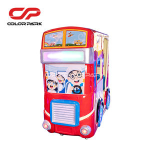 Münzbetriebener Schaukelbus mit Cartoon-Motiv, Musikspielautomat, Indoor-Spielgerät für Kinder - Product Image 4