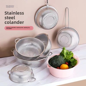 Cesta de drenaje multiusos perforada de malla fina y acero inoxidable <span class=keywords><strong>Sheng</strong></span> <span class=keywords><strong>Ke</strong></span> Xing, colador para lavar verduras y arroz - Product Image 1