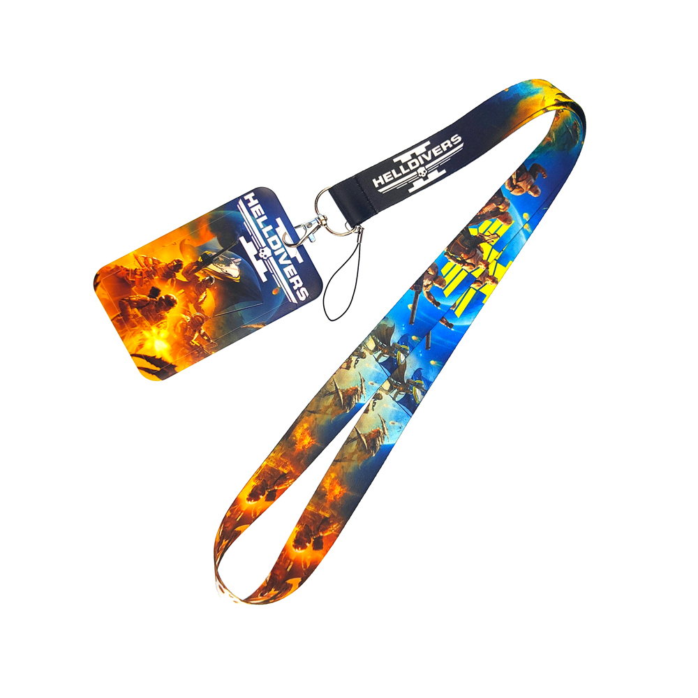 Street Game Helldivers 2 Lanyards for Keys - Polyester Key Holder
