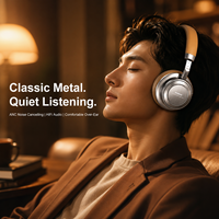 Casque sans fil REMAX RB-980HB avec annulation du bruit ANC, casque de jeu pour musique stéréo HiFi 5.4, écouteurs IPX4