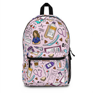 Nurse Backpack For Women - Medical Work Bag With Laptop Compartment, 20L Capacity, Waterproof, Fits 15.6" Laptop