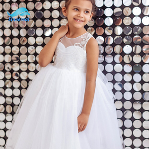 Bambini Del Merletto di Tulle Da Sposa da Sera di cerimonia nuziale Della Ragazza di Fiore Del Modello Del Vestito Da <span class=keywords><strong>Damigella</strong></span> D'onore della principessa Abiti - Product Image 1