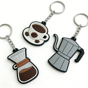 Llavero de PVC Suave con Logotipo Personalizado, Efecto 2D 3D, Anillo de Goma de 4mm de Grosor, Anillo Metálico - Product Image 1