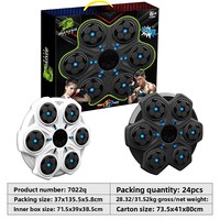 Machine d'entraînement de boxe musicale intelligente compacte avec lumière LED, gadgets électroniques, cible de boxe intelligente