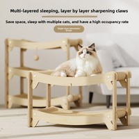 Lit-griffoir pour chat en jute double/triple couche, résistant à l'usure, sans perte de fibres, adapté à toutes les saisons ; Confortable pour les chats