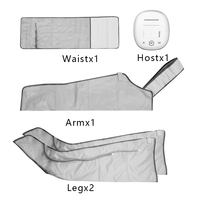 Bottes de massage des jambes à compression d'air avec récupération intégrale du corps, alimentation secteur et contrôle de la minuterie