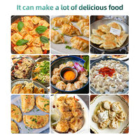 Máquina para Hacer Dumplings: Mandu, Qabuli, Gyoza, Kiao, Nem Ran, Buuz, Khinkali, Pangsit, Pierogi, Pelmeni, Manti, Samosa, Ravioli, Siopao, Potsticker PR