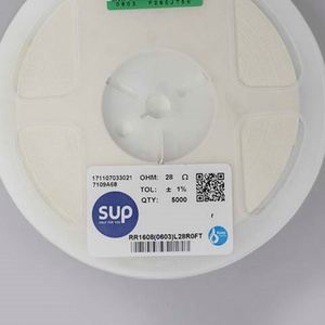 Factory Direct RR1608 0603L28R0FT 0603 1608 Resistors Chip Resistors SMD Resistors 28ohm 1% 1/10W Thick Film Resistor - Product Image 1