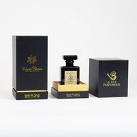 Kotak Hadiah Kosmetik Kertas Kustom 50Ml 100Ml Botol dan Kotak Arab Kosong Hitam Emas Kotak Parfum Mewah Kustom Pria Wanita
