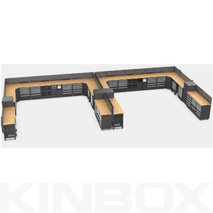 Kinbox Pro Series Black 8 Pieces <b>Tool</b> <b>Box</b> Set for Garage Workshop 30CM8 Garage Cabinets - Product Image 4