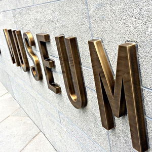 Nhỏ trang trí màu kim loại bảng chữ cái 3D chữ sơn rắn kênh kim loại chữ - Product Image 3