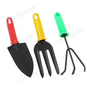 Juego de herramientas de jardín para niños, pala de plástico para excavar arena, rastrillo para niños de 2 a 4 años, juego al aire libre, unisex - Product Image 3