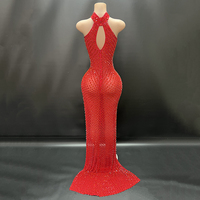 Novance Y4348-C Produits tendance en dropshipping Robes de bal 2025 Robes de soirée élégantes de couleur rouge pour femmes