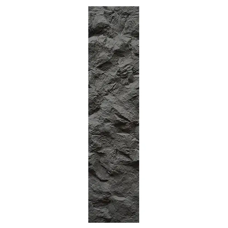 Eexterior big slab 3D pu stone panel manufacturers polyurethane faux mushroom stone pu artificial rock stone veneer wall panel