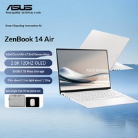 Lingyao 14 Air Intel 2a Gen Ultra7 Nuovo Laptop Aziendale AI in Metallo ad Alte Prestazioni con Schermo OLED 2.8K Sottile e Leggero