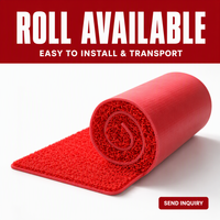 Large PVC Plastic Carpet Waterproof Washable Rug for Anti Slip Fade Resistant Oil-Proof Machine Made Custom Logo