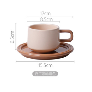 Heap-<span class=keywords><strong>Mini</strong></span> <span class=keywords><strong>taza</strong></span> <span class=keywords><strong>de</strong></span> porcelana con leche esmaltada, juego <span class=keywords><strong>de</strong></span> tazas <span class=keywords><strong>de</strong></span> café <span class=keywords><strong>de</strong></span> cerámica hechas a mano con platillo, 250ml - Product Image 6