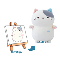 Peluche personnalisée avec design brodé, maille super douce