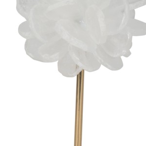 Statua di fiore in cristallo con base per decorazioni del soggiorno, complemento d'arredo per bagno, ufficio, scaffale, stile floreale - Product Image 4