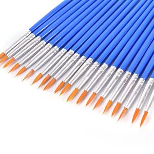 Xinbowen nhà máy Bán buôn giá rẻ paintingbrush duy nhất Vòng màu xanh nhựa xử lý sơn bàn chải cho bức tranh - Product Image 5