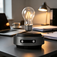 Lámpara de Escritorio Magnética Flotante Creativa con Interruptor Táctil y Levitación 360 °   Lámpara Decorativa Giratoria para Dormitorio, Regalo de Cumpleaños y Navidad