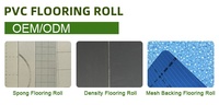 Revêtement de sol en rouleau de PVC vinyle antidérapant imperméable Tapis de sol intérieur Tapis de sol en plastique Couverture en feutre