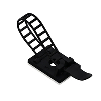 Pince de câble réglable modèle d'usine pinces d'assortiment en plastique noir en Nylon rond pince de câble en Nylon auto-adhésif pince de câble