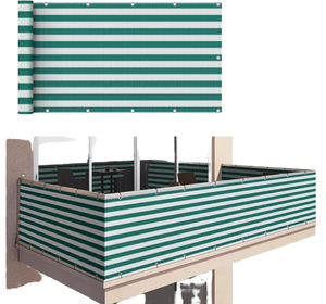 Runchen 3*16ft HDPE Filet d'intimité extérieur pour <span class=keywords><strong>balcon</strong></span> pour animaux de compagnie avec protection UV et pare-soleil, rouleau de clôture décorative - Product Image 1