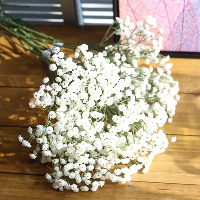 DIY Wedding Decor DIY Bridal Flower and Angel Wings Babys Breath Wreath