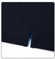 Uniforme de travail unisexe en polyester antistatique et respirant, manches courtes, col contrastant rouge, pour station-service, industrie pétrolière et chimique