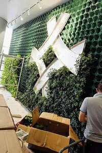 Green Wall Flower <b>Planter</b> Vertical Garden Hanging Plant Pot PP <b>Plastic</b> Modular Green Wall <b>Planter</b> for Home Hotel Mall - Product Image 6