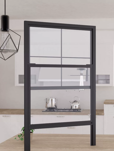 Ventana Moderna de Guillotina Abatible y <span class=keywords><strong>Oscilobatiente</strong></span>, de Aluminio, con Apertura Vertical, <span class=keywords><strong>Mecanismo</strong></span> de Equilibrio por Resorte, Aislamiento Térmico y Magnético - Product Image 4