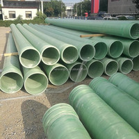 Tuyau de drainage souterrain en PRV de haute qualité pour la vente en gros, tube GRP de grand diamètre pour l'alimentation en eau souterraine des routes et le transport routier