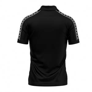 Maillot de football à rayures contrastées, design gratuit, détail épaule tendance, durable, style rétro, respirant, séchage rapide - Product Image 2