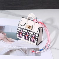 Mode maison forme luxe Pu portefeuille sac voiture porte-clés concepteur rouge à lèvres Pack écouteur porte-monnaie Mini sac porte-clés en cuir