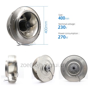 Ebmpapst 1.2A R4E400-AB23-05 230V AC 270W 1300RPM HVAC อินเวอร์เตอร์ระบบอากาศบริสุทธิ์พัดลมระบายความร้อนแรงเหวี่ยงสำหรับฟอกอากาศ - Product Image 2