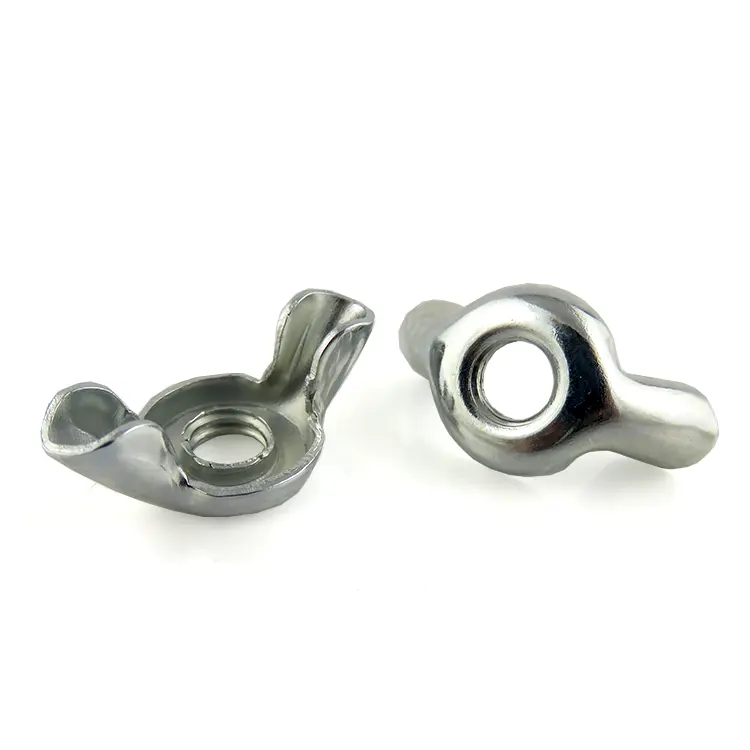 China supplier M6 Metal Zinc Plated Stamped Butterfly Wing Nut