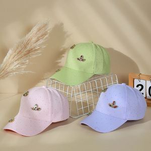 Vintage Bright Hot Diamond Showing Face Small Cap Gypsy Rhinestone Mesh Adjustable Baseball Cap Sunshade Sunscreen Wholesale - Product Image 2