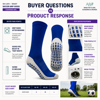 Chaussettes de football à talon rembourré Studio Grip pour bottes, adaptées aux programmes de vente au détail avec planification de collection multi-SKU